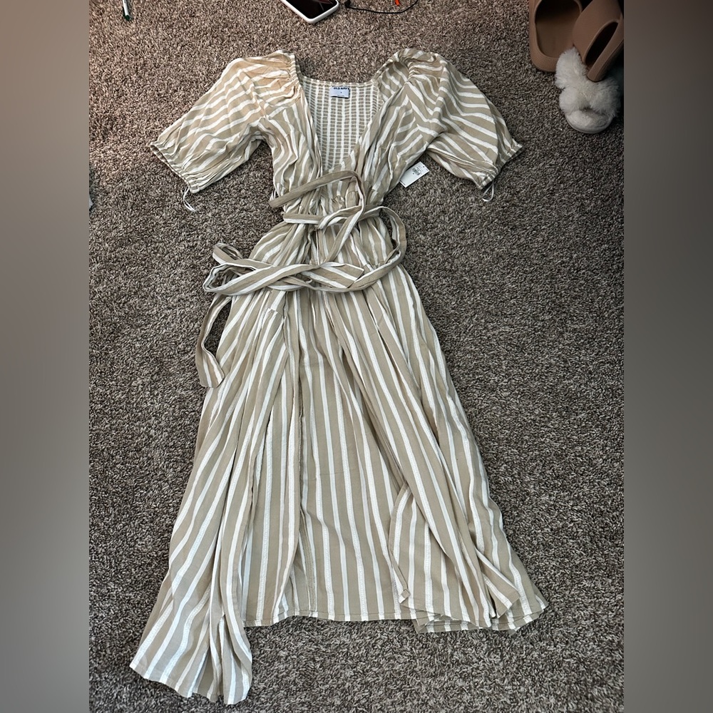 NWT Old Navy Striped Wrap Dress